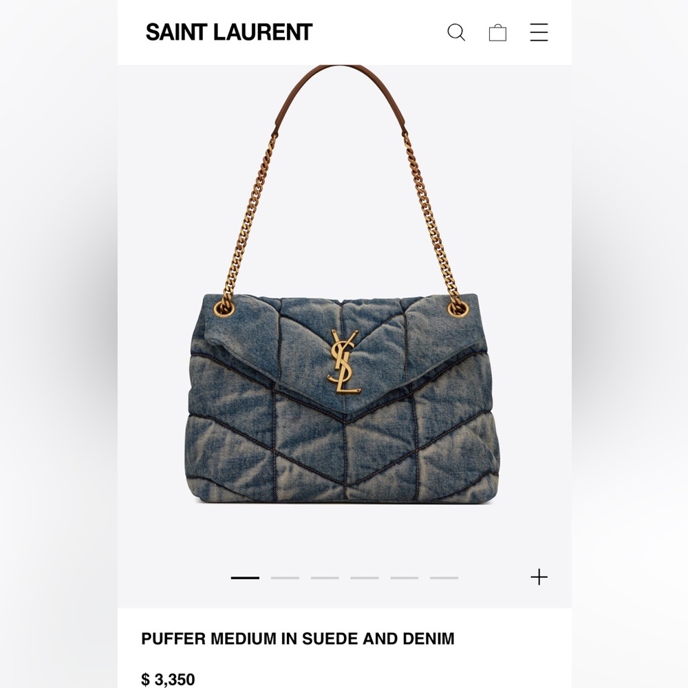 ❌SOLD YSL Lou Lou Denim Medium